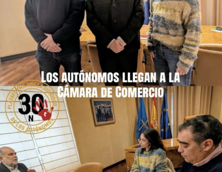 Autónomos en cámara de comercioReconocimiento para el movimiento de autónomos
