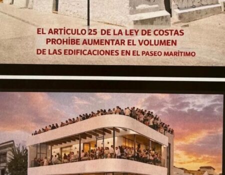 Conflicto en Pedregalejo por la construcción de un restaurante de tres plantasLos vecinos denuncian que el proyecto en primera línea de playa incumple la Ley de Costas