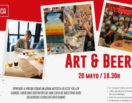 Art & Beer en el Soho: Pinceles y cervezas artesanas se fusionan en La Fábrica CruzcampoLa Fábrica Cruzcampo acoge un taller de pintura guiada con cata de cervezas artesanas el próximo 20 de mayo en el Soho de Málaga