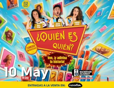 ¿Quién es quién?: El show de impro en Málaga donde tus anécdotas se convierten en teatroLa compañía Alikindoi Impro trae su show más participativo a Backstage Academy el 10 de mayo: risas, anécdotas reales y teatro instantáneo