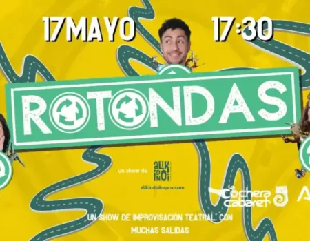 Rotondas: El viaje improvisado de Alikindoi donde el público marca la dirección en La Cochera CabaretAlikindoi Impro presenta un show único en La Cochera Cabaret el 17 de mayo donde el público diseña las historias a través de intersecciones imaginarias